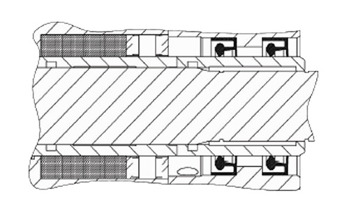 Custom arrangements of packing seal plus ring seal with flushing and recirculation